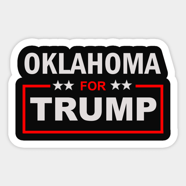 Oklahoma for Trump Sticker by ESDesign
